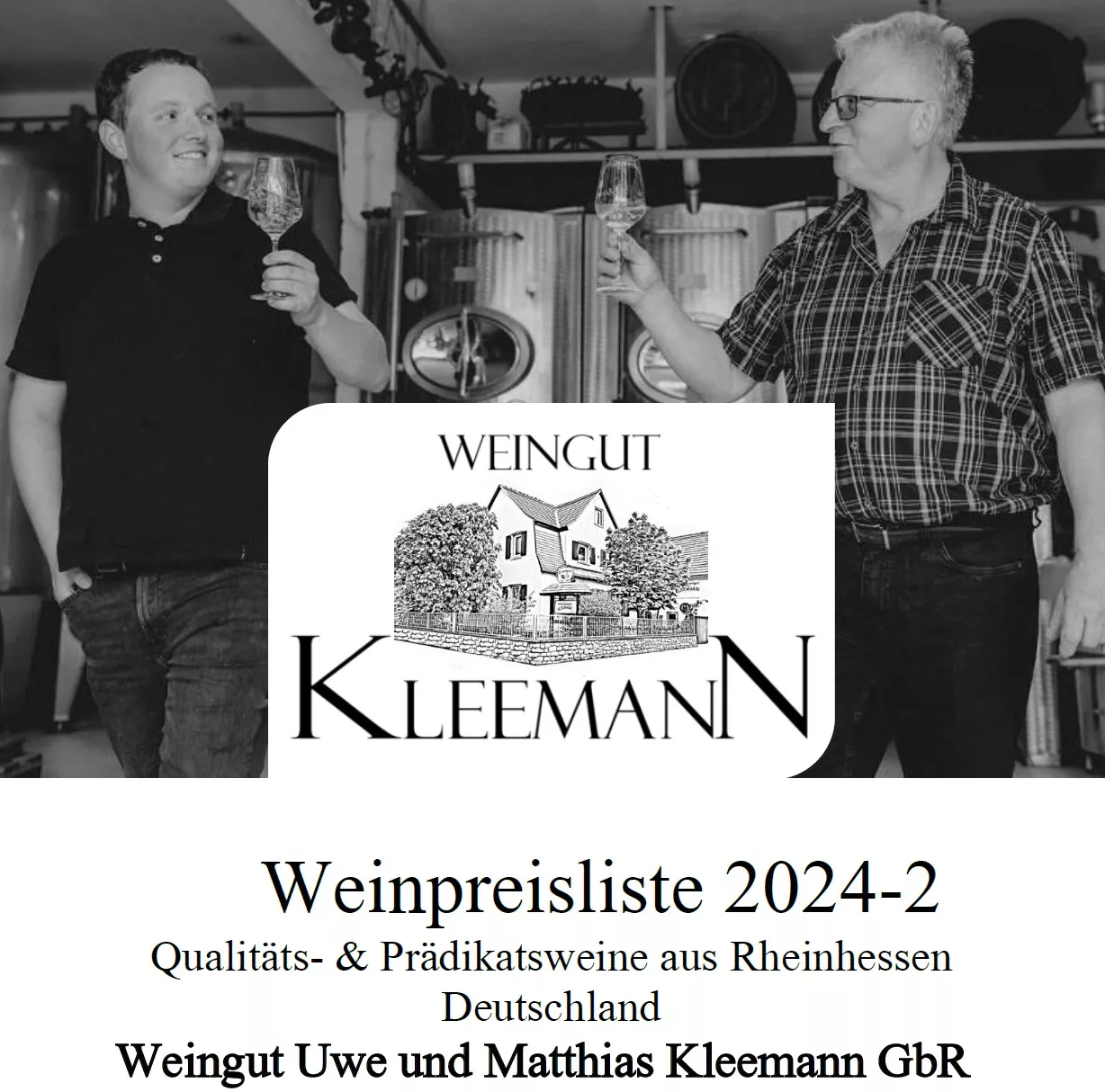 Weingut Kleemann, Gimbsheim - Weinkarte