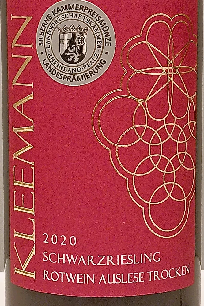 Weingut Uwe und Matthias Kleemann GbR - 2020er Schwarzriesling Rotwein Auslese trocken