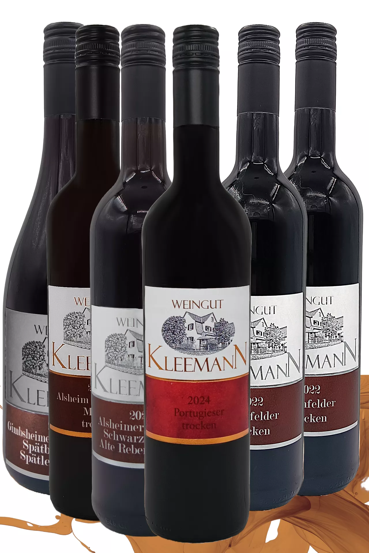 Weingut Uwe und Matthias Kleemann GbR - Trockene Rotwein-Kiste 6 Flaschen