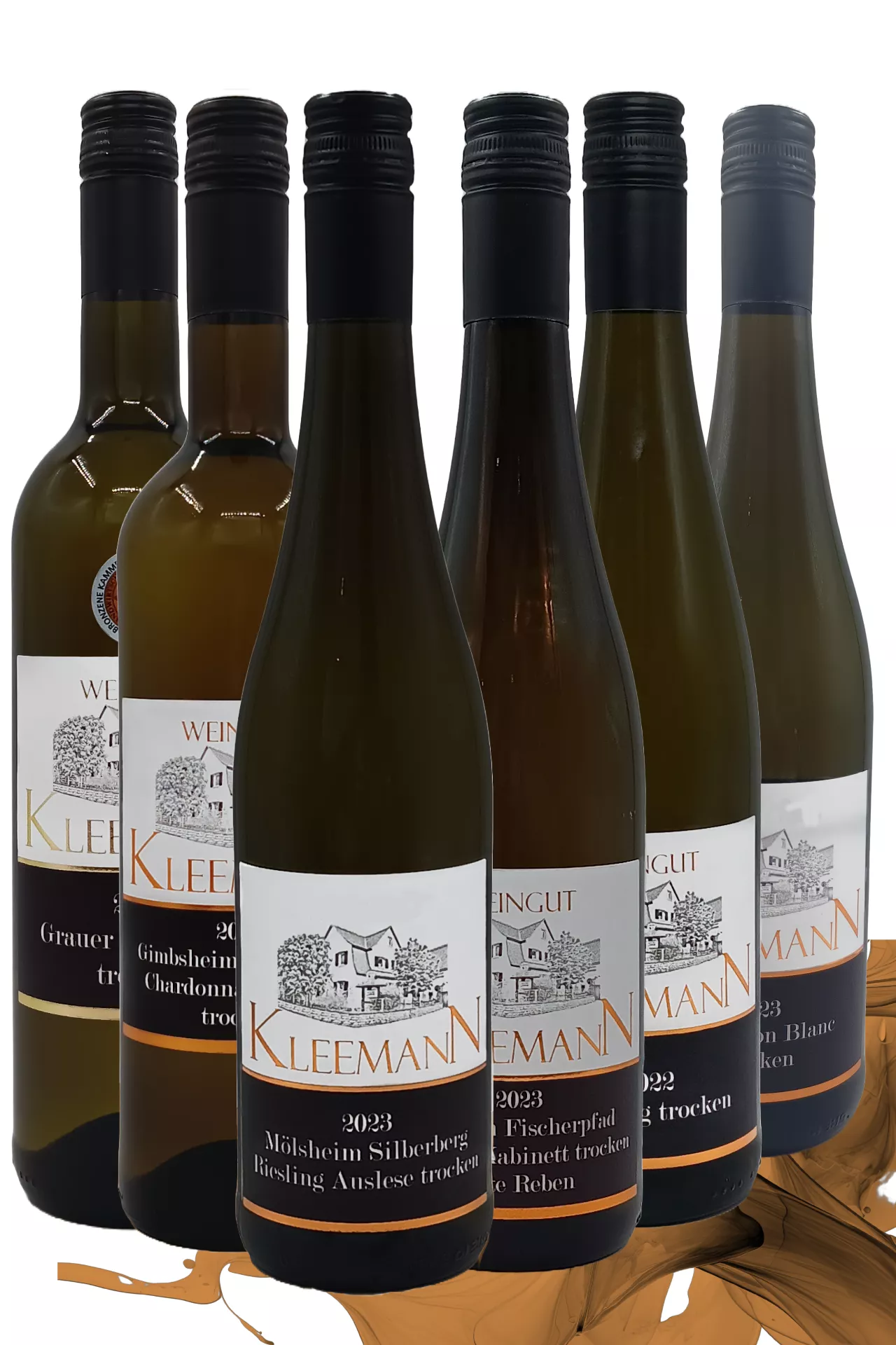 Weingut Uwe und Matthias Kleemann GbR - Trockene Weißwein-Kiste 6 Flaschen