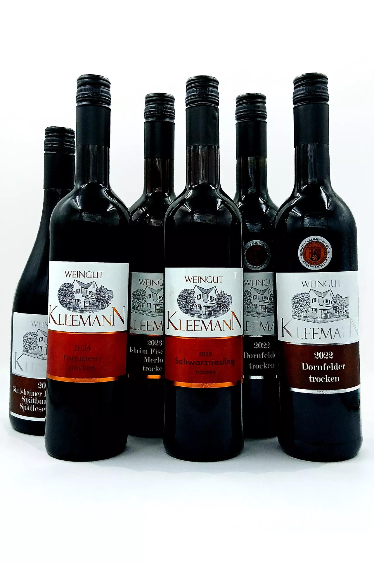 Weingut Uwe und Matthias Kleemann GbR - Trockene Rotwein-Kiste 6 Flaschen