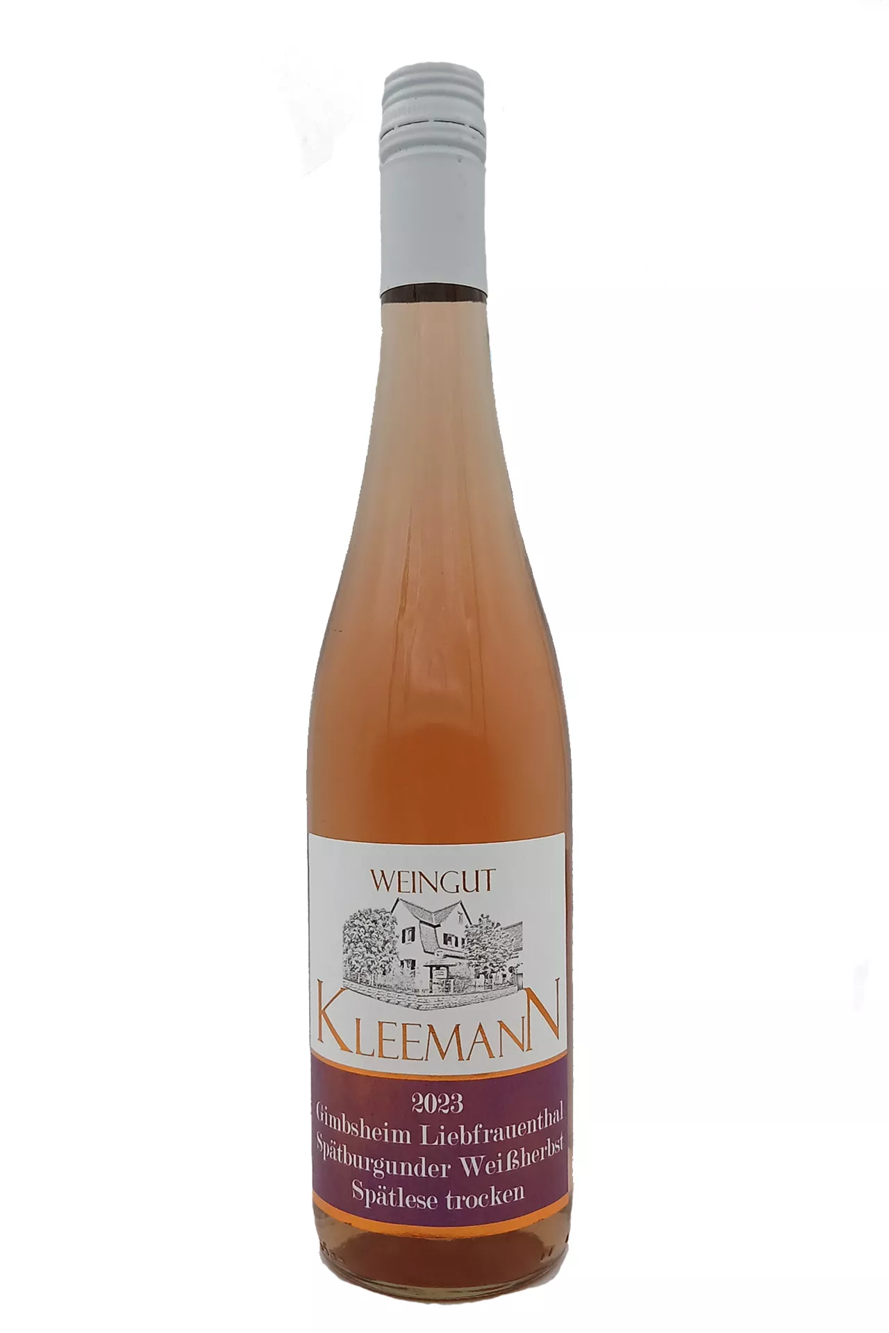 Weingut Uwe und Matthias Kleemann GbR - 2023er Gimbsheimer Liebfrauenthal Spätburgunder Weissherbst Spätlese trocken
